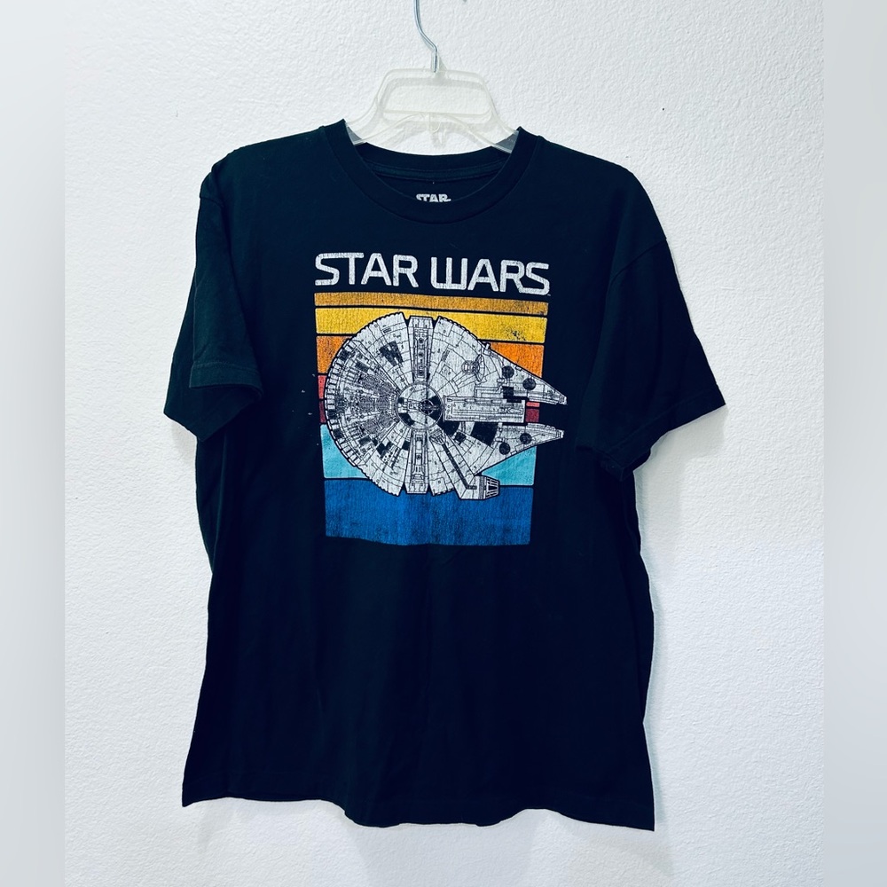 Fifth Sun Star Wars Black Tee with Colorful Graphic